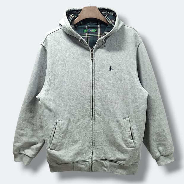 [105] 빈폴 멜란지 그레이 빈티지 페니파딩 후드집업