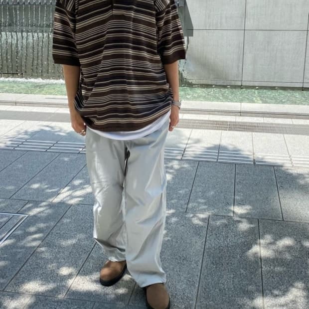 (M) 나나미카 몽키타임 스트라이프 폴로셔츠 판매합니다.