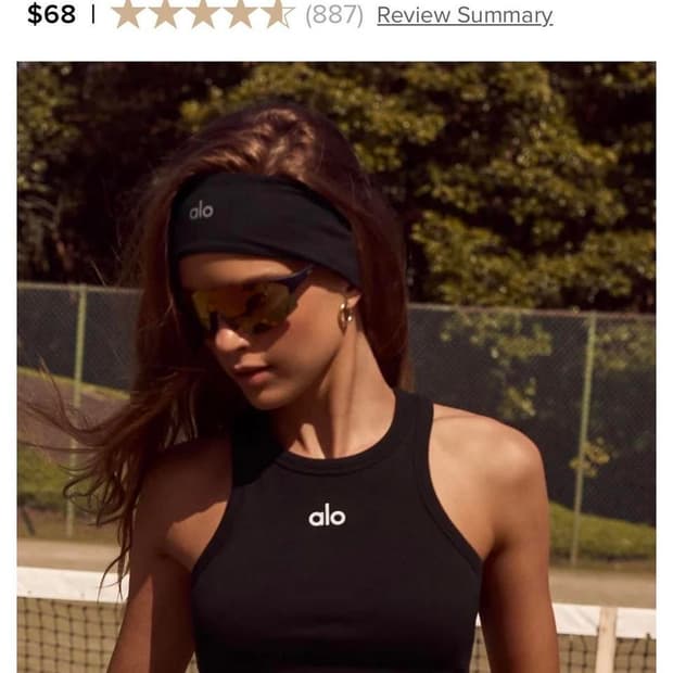 alo 알로 Aspire Tank 블랙 나시 탱크탑 m