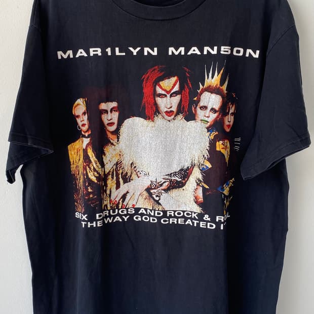 Marilyn manson 마릴린맨슨 반팔 티셔츠 xxl 2xl
