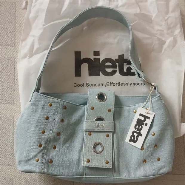 새상품 hieta Nita 라이트 데님 숄더백 히에타
