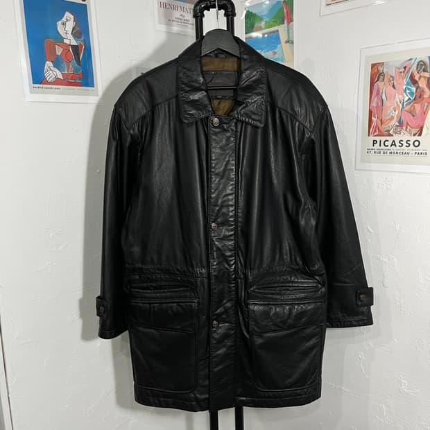 베이직 코트 레더자켓