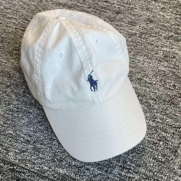 폴로 랄프로렌 화이트 / 네이비 볼캡