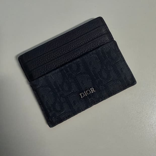 디올 오블리크 카드지갑 블랙 상태최상 거의새상품 