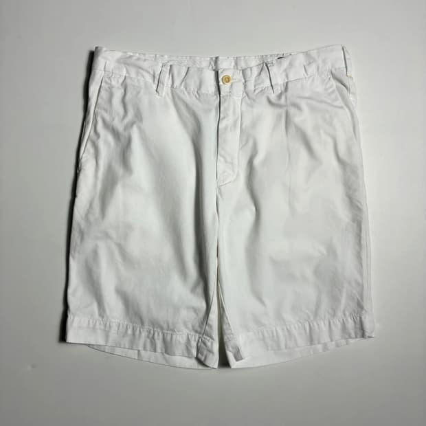 폴로 랄프로렌 클래식핏 베이직 화이트 치노 반바지 R2672