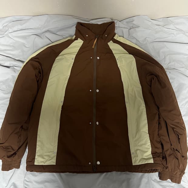 (XL) 세터 경량 패딩자켓 아이보리 브라운 