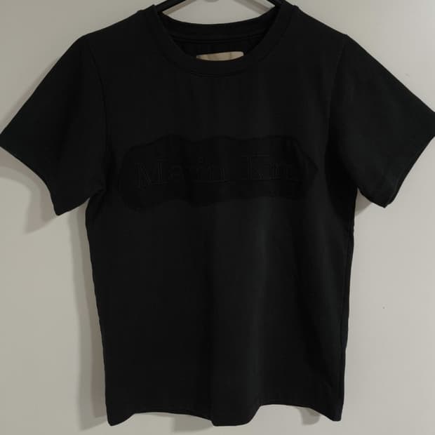 마뗑킴 크롭핏 코튼 티셔츠 반팔티