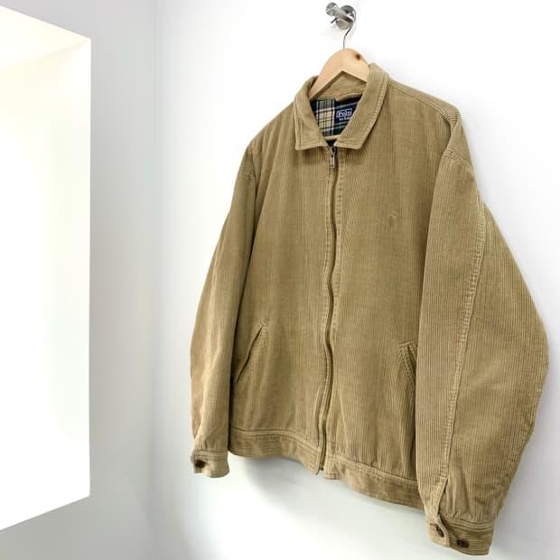 폴로 랄프로렌 기본 포니 베이지 코듀로이 자켓