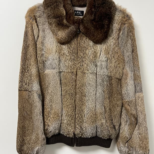 A.P.C. 토끼털 퍼 자켓 38