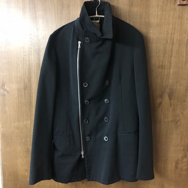 Dries van noten 지퍼 디테일 피코트 48