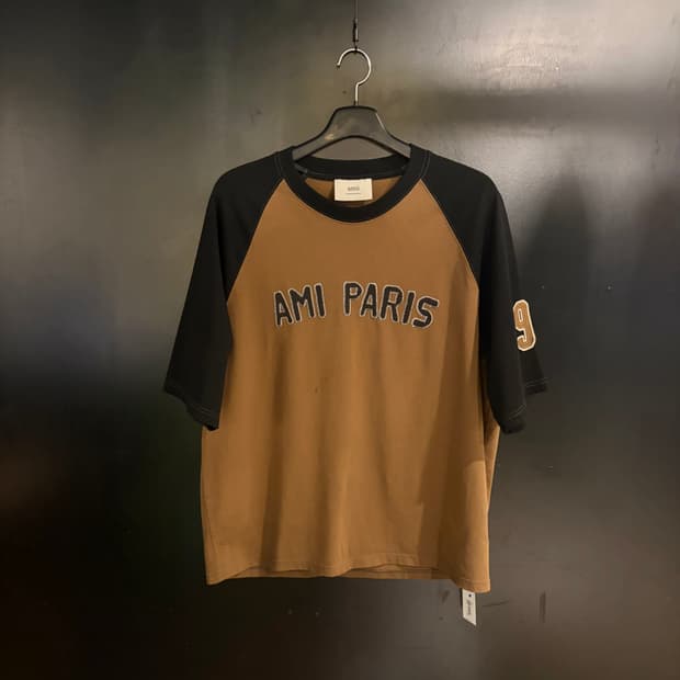 아미 파리 나그랑 로고 반팔티