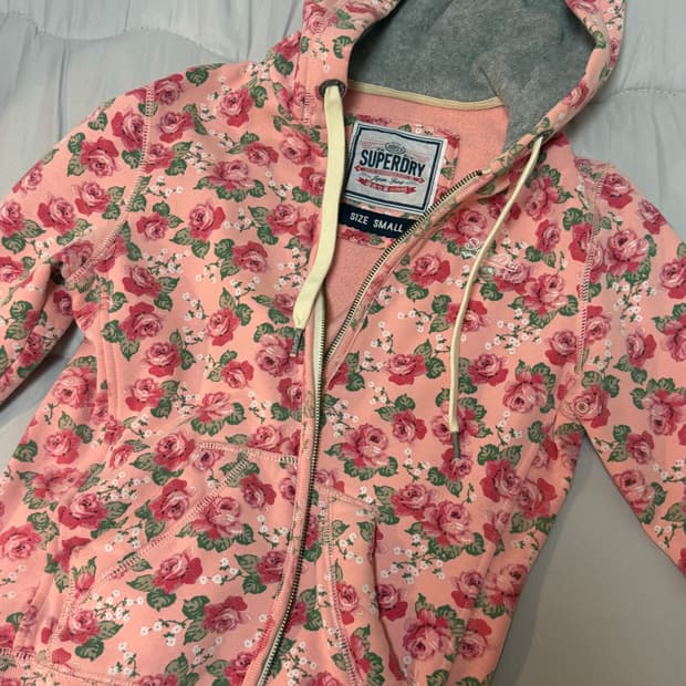 슈퍼드라이 후드집업 핑크 