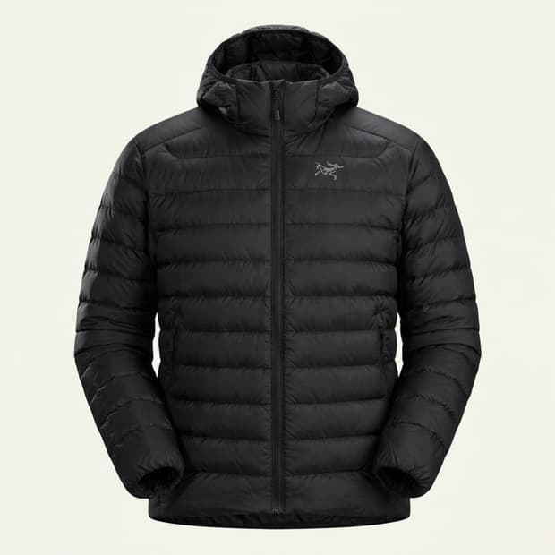 아크테릭스 세륨 후디 패딩 블랙 (XL)