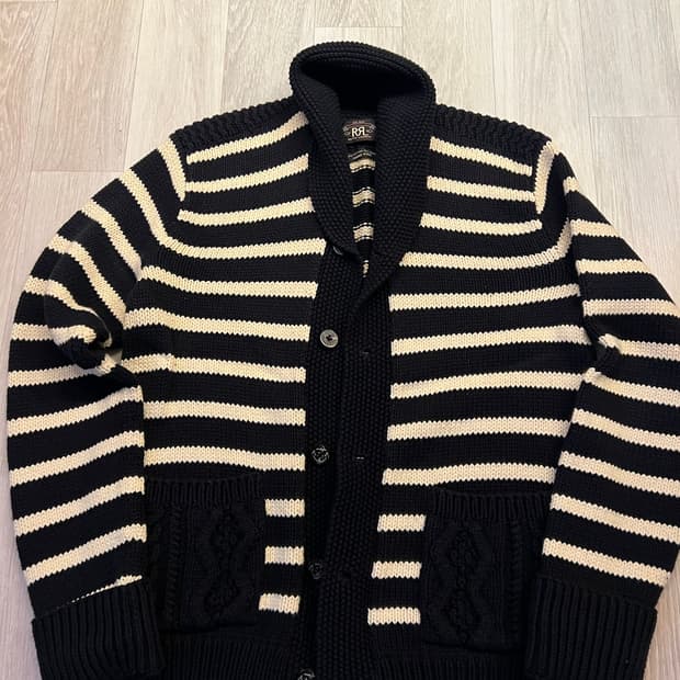 RRL shawl collar cardigan