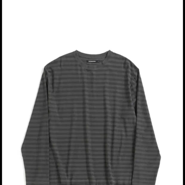 해칭룸 VTG Stripe Tee Dyed Grey