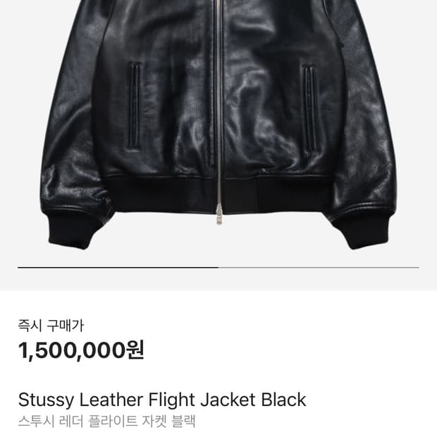 스투시 레더 플라이트 자켓 구해요 !