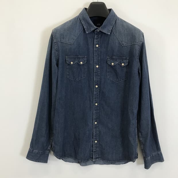 자라 웨스턴 데님셔츠 스냅단추 [L]