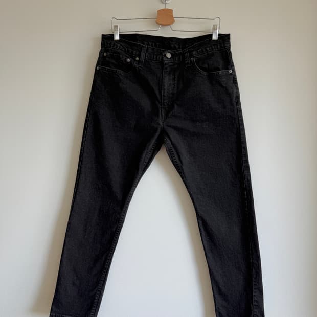 리바이스(Levi's) 512 블랭크탭 블랙 데님