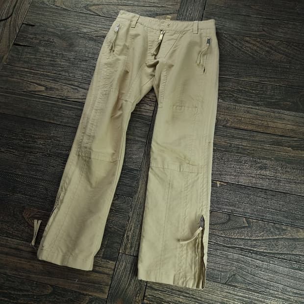 [디스퀘어드2] 코튼 바이커 팬츠 베이지 P01404