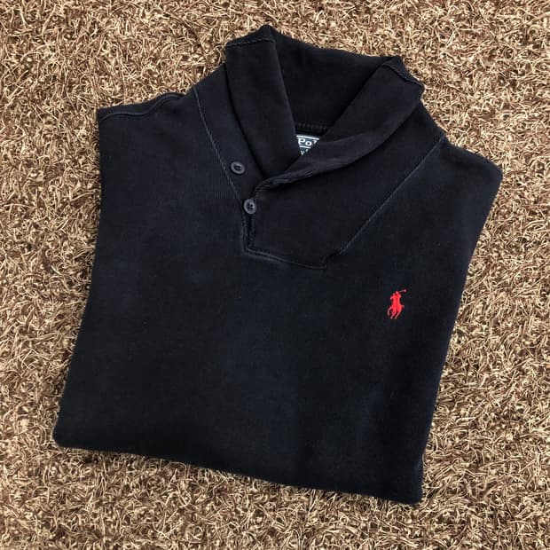 폴로 랄프로렌 숄카라 코튼 니트