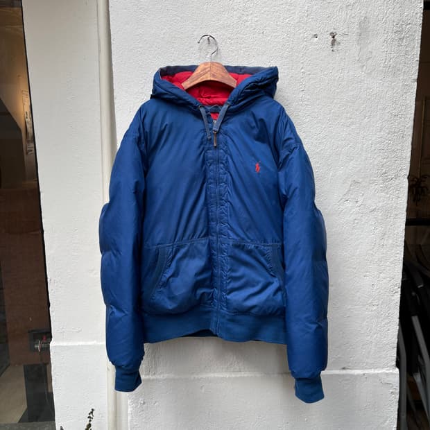 폴로 랄프로렌 블루 푸퍼 다운 자켓