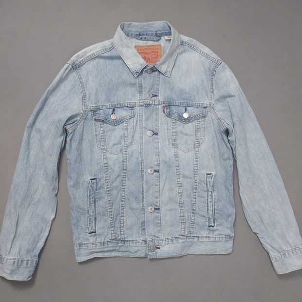 [M] 리바이스 연청 셔츠형 데님 트러커 자켓 타입3