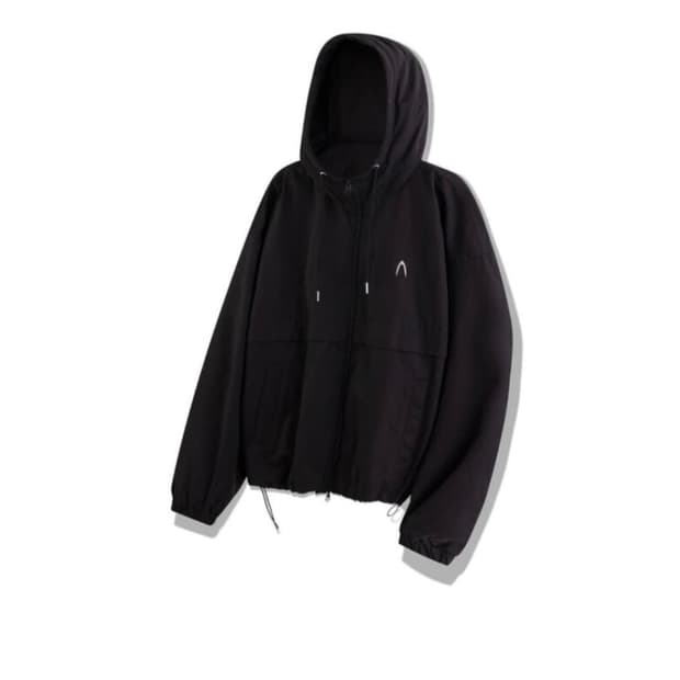 Paneled Puffer Jacket (Black)