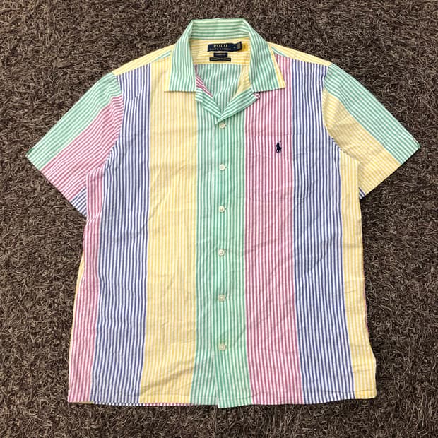 폴로 랄프로렌 신형 스트라이프 반팔 셔츠