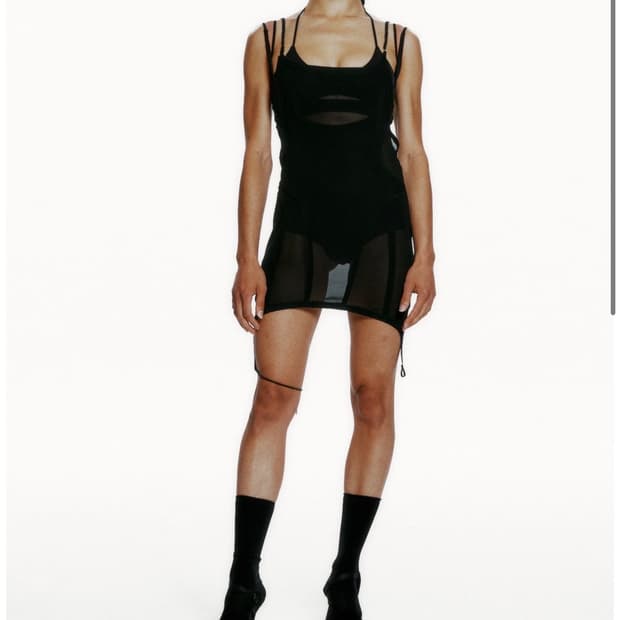 [Hyein Seo] Beaded Slip Dress Bk/size2