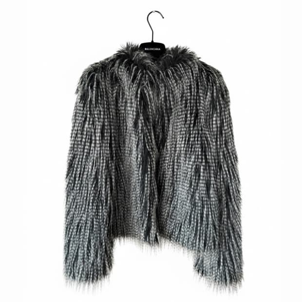 탑샵 페이크퍼 자켓