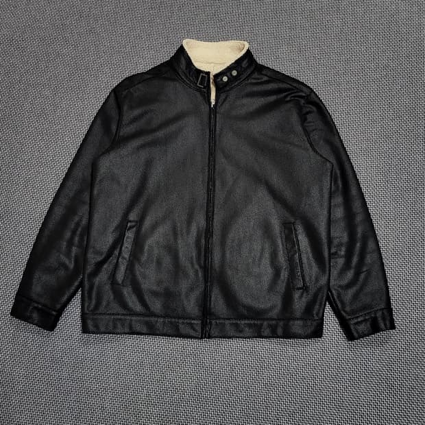 라일앤스콧 퍼 안감 블루종 라이더 자켓 블랙 (105)