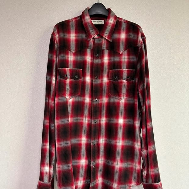 생로랑 웨스턴 플란넬 셔츠 L