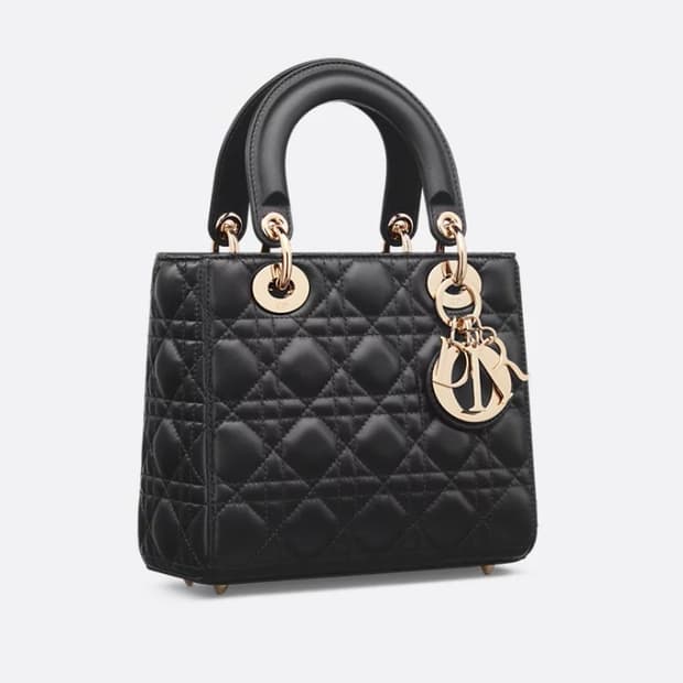 디올 레이디백 스몰 블랙금장