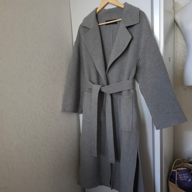 GIOVEDI 울 캐시미어 핸드메이드 롱코트