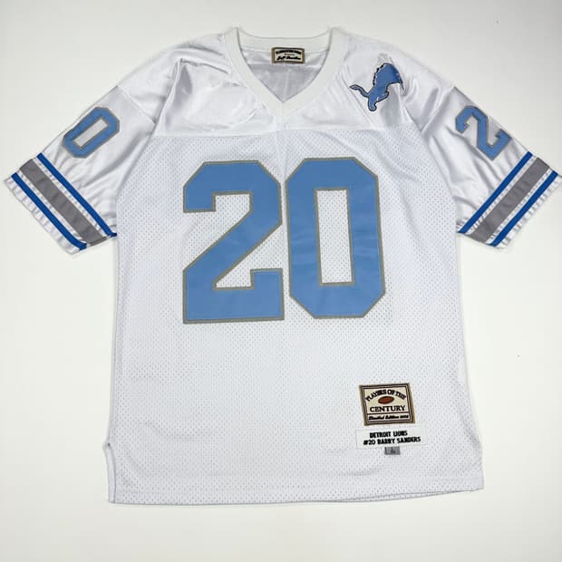 90s 제프해밀턴 NFL 디트로이트 베리 샌더스 럭비져지 L