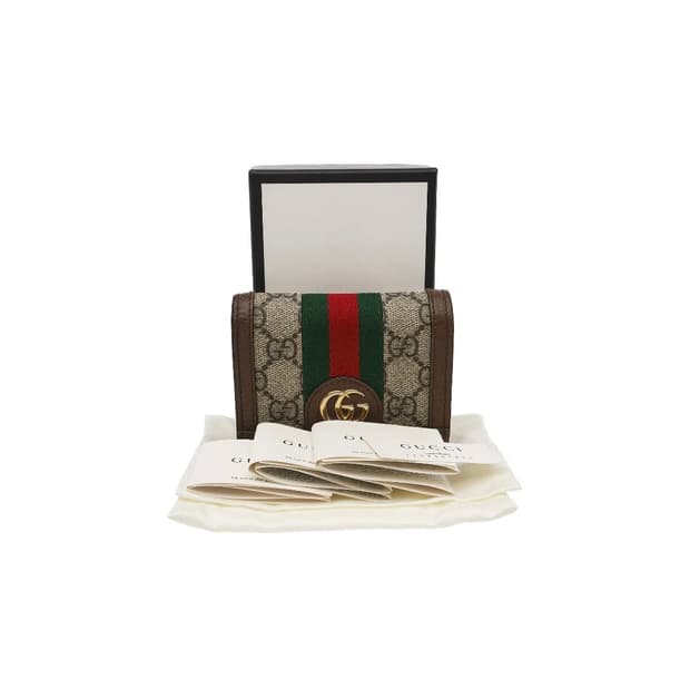 구찌 오피디아 GG수프림 캔버스 카드지갑