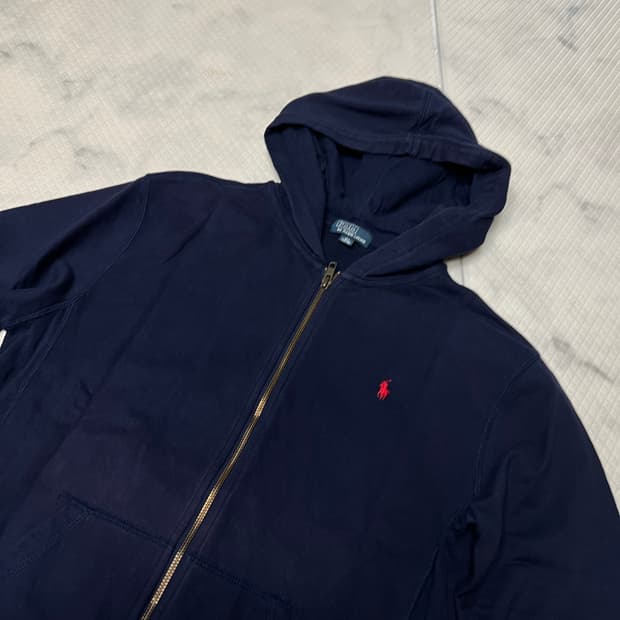 폴로 랄프로렌 네이비 후드집업 여성 
