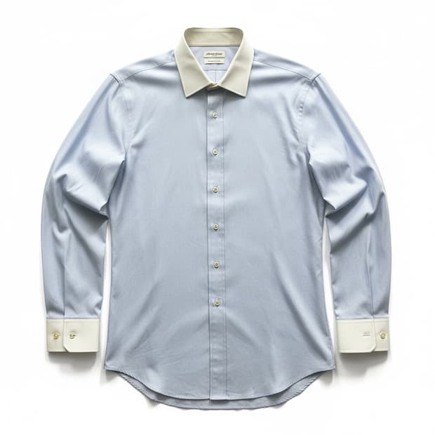 브룩스브라더스(Brooks Brothers) 블루 배색 클래식 셔츠