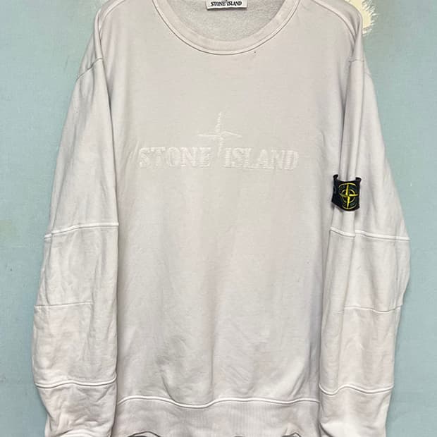 스톤아일랜드 남자 기모 맨투맨 캐주얼 와펜 XXL 110