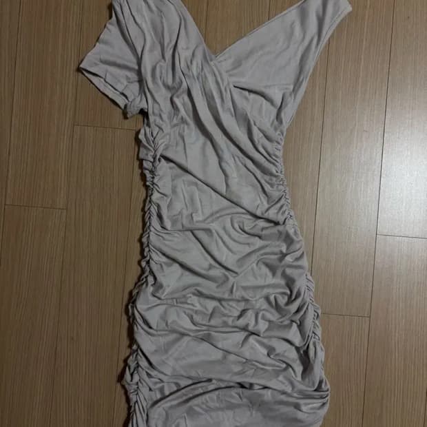 셔링 딱붙 미니원피스