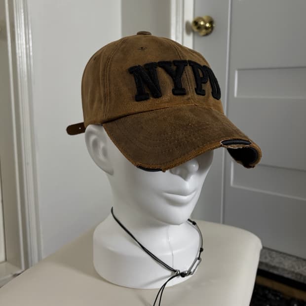 NYPD 스웨이드 볼캡