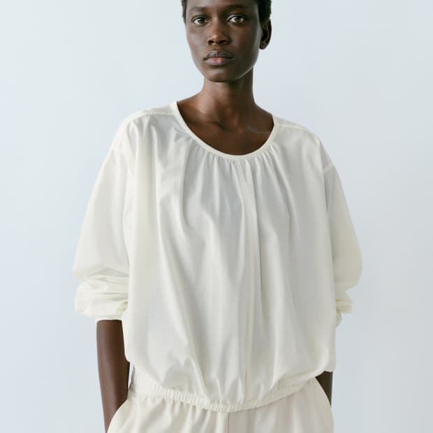 유니클로 U 파라슈트 블라우스 라지사이즈