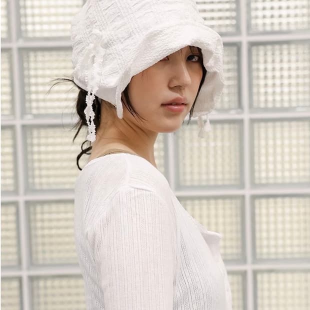 GORRO GORRA pure white bonnet