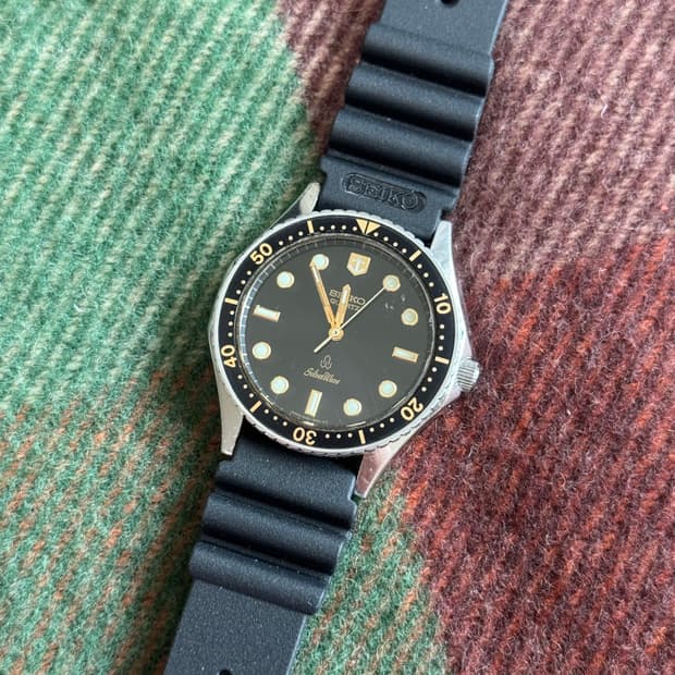 80s Seiko silverwave diver quartz Rare