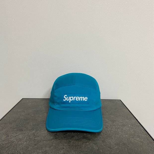 (OS) 슈프림 박스로고 캠프캡 모자 22SS 워시드 치노 틸