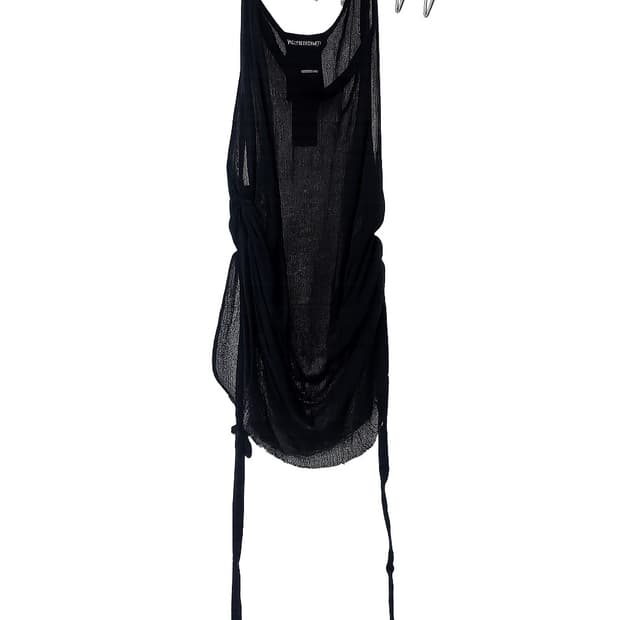 Ann Demeulemeester 드레이프 시어 탱크탑