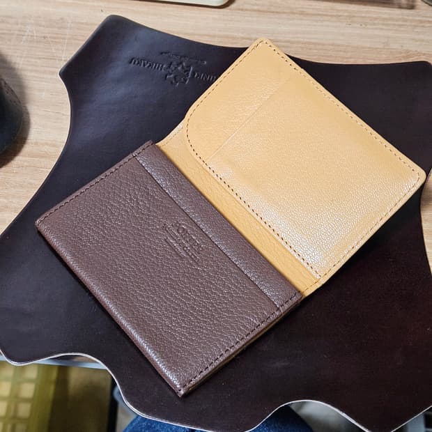 요시다 포터 고트스킨 레더 카드지갑