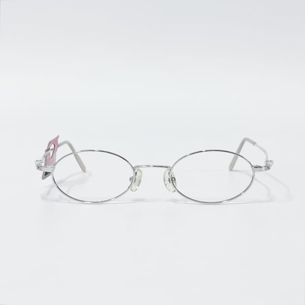 TOP 실버 오벌 메탈 데드스탁 빈티지안경