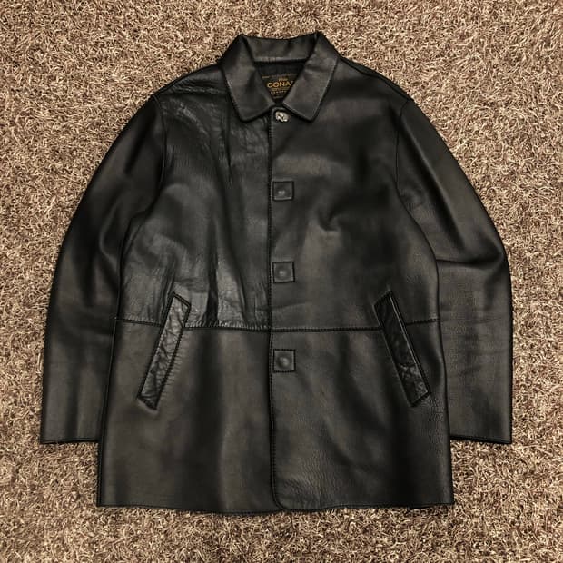 빈티지 양가죽 카 코트 레더 자켓