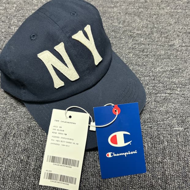 챔피온 NY 아플리케 볼캡 Navy